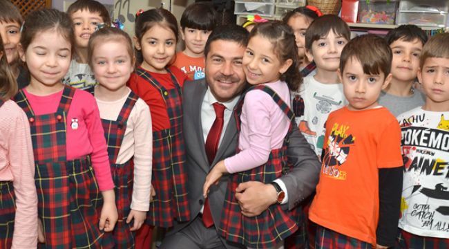 BAŞKAN GÜRBÜZ’DEN MİNİK YÜREKLERE ZİYARET