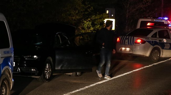 Denetimden kaçan otomobil polise çarptı