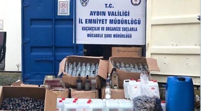 İZMİR VE AYDIN'DA SAHTE İÇKİ OPERASYONU!