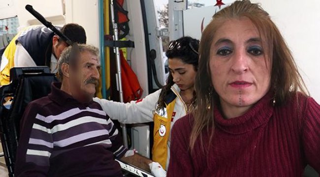 Kafasında bıçakla hastaneye kaldırılan adamın eşinden şok suçlama