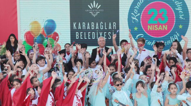 KARABAĞLAR’DA COŞKULU 23 NİSAN ŞENLİĞİ