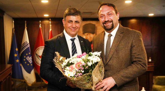 ‘KOMŞU’ BAŞKANLAR BULUŞTU