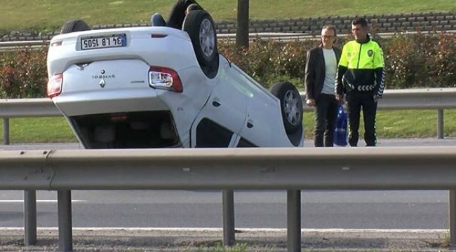 TEM'de zincirleme kaza; trafik durma noktasına geldi
