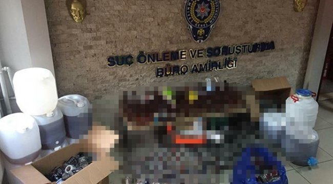 Ankara'da büyük operasyon! kaçak içkiler ele geçirildi