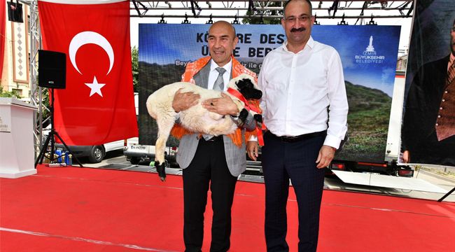 İZMİR BÜYÜKŞEHİR BELEDİYESİ'NDEN ÜRETİCİYE BÜYÜK DESTEK