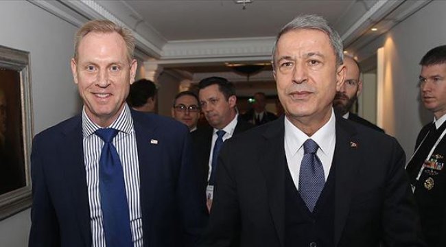 Milli Savunma Bakanı Akar, ABD Savunma Bakan Vekili Shanahan ile görüştü