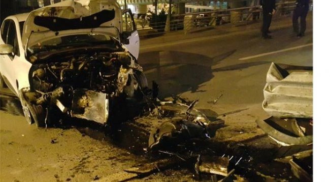 O kazadan burnu bile kanamadan kurtuldu