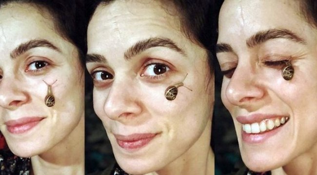 Özge Özpirinçci’den ‘Sümüklü böcekli’ paylaşım