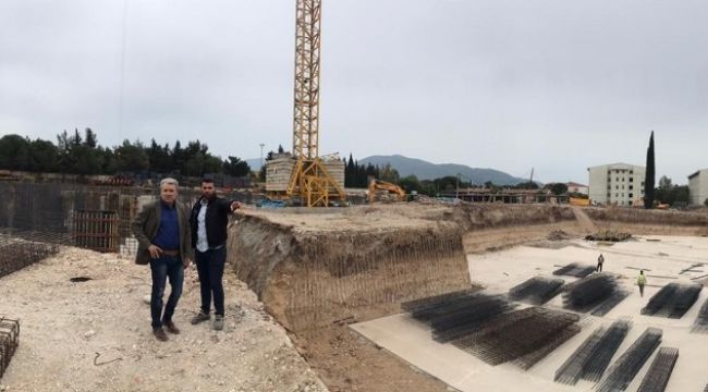 Rektör Budak'tan kampüste yapımı süren yurt inşaatında inceleme