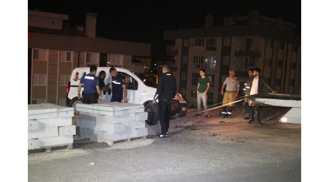 Şarampole düşmekten son anda kurtarıldı