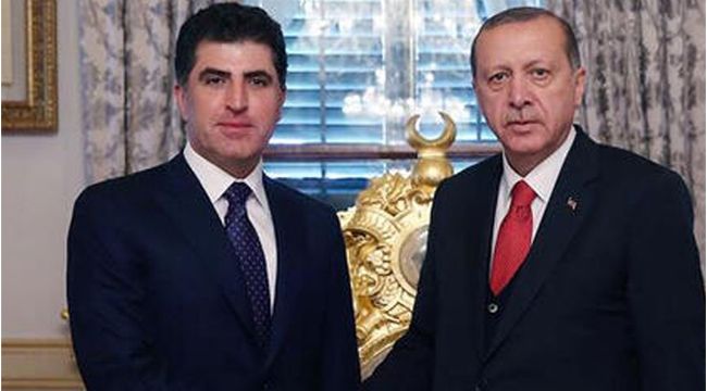 Cumhurbaşkanı Erdoğan-Barzani ile görüşüyor