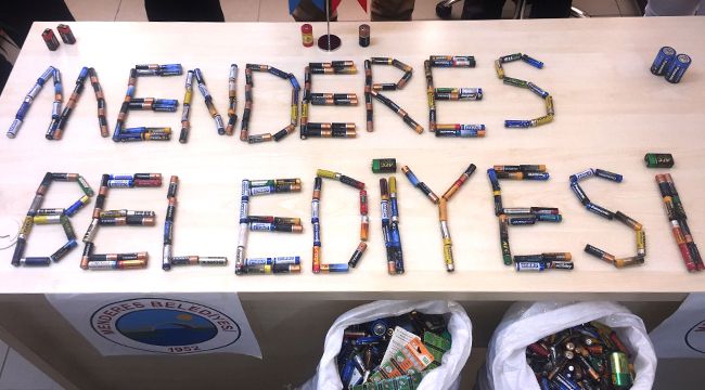MENDERES’TE ATIK PİLLER TOPLANDI