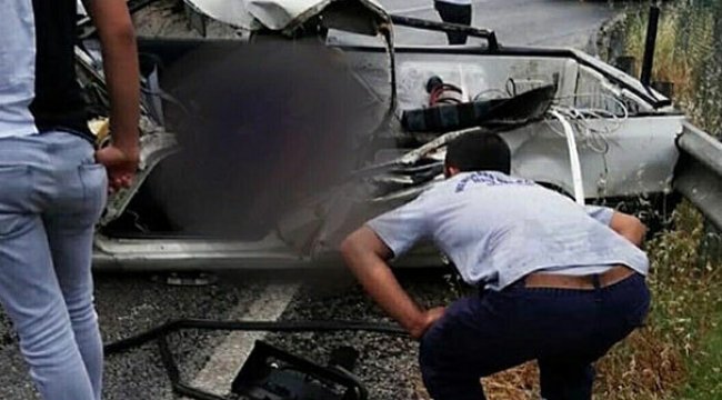 MENDERES'TE FECİ KAZA, SÜRÜCÜ YAŞAMINI YİTİRDİ