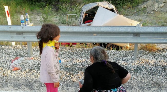 Otomobil tarlaya uçtu: 1 ölü, 5 yaralı