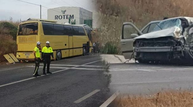 Tur otobüsü ile otobüs çarpıştı 4 ölü, 42 yaralı
