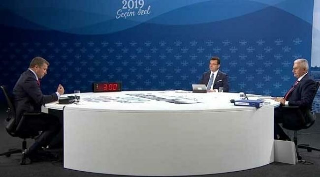 Yıldırım ve İmamoğlu canlı yayında karşı karşıya geldi