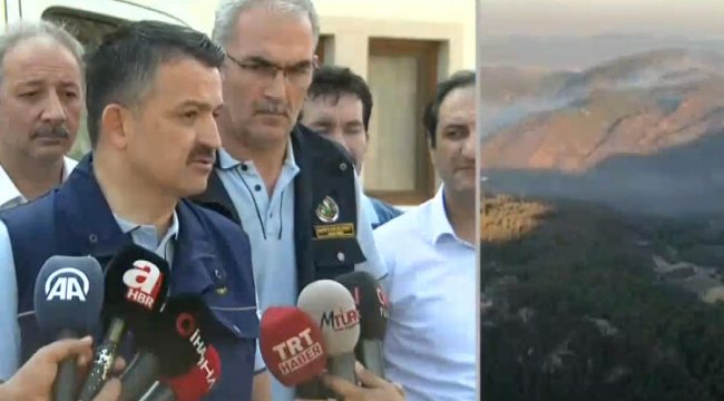 Bakan Pakdemirli'den, Muğla'daki orman yangını ile ilgili önemli açıklamalar