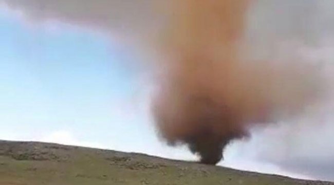 Beklenmedik bir şekilde oluşan hortum korkuttu
