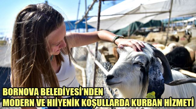 BORNOVA BELEDİYESİ’NDEN  MODERN VE HIİYENİK KOŞULLARDA KURBAN HİZMETİ
