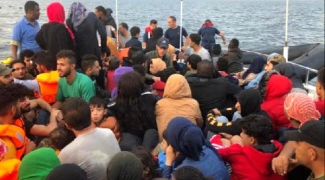 ÇEŞME AÇIKLARINDA 133 KAÇAK GÖÇMEN YAKALANDI