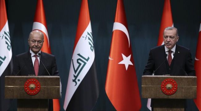 Cumhurbaşkanı Erdoğan, Irak Cumhurbaşkanı Berhem Salih ile görüştü