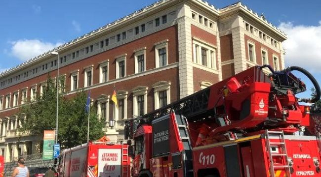 Almanya Başkonsolosluğu'nda yangın alarmı