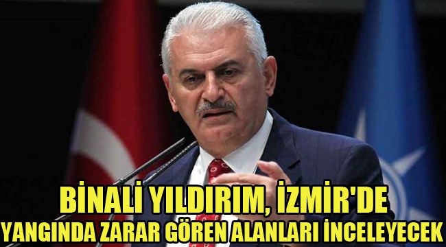 BİNALİ YILDIRIM, İZMİR'DE YANGINDA ZARAR GÖREN ALANLARI İNCELEYECEK