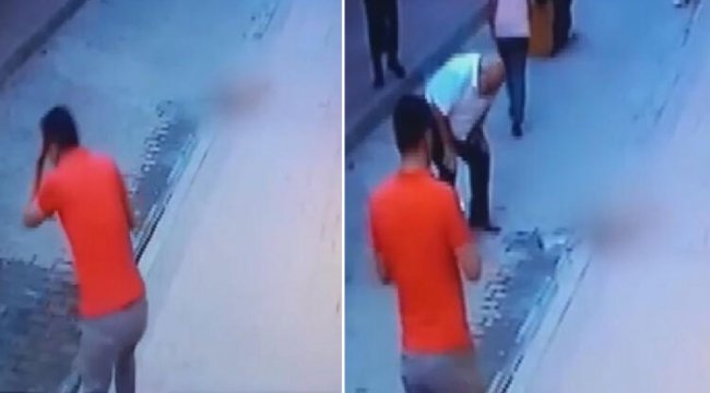 Kan donduran an! Küçük çocuk dördüncü kattan önlerine düştü...