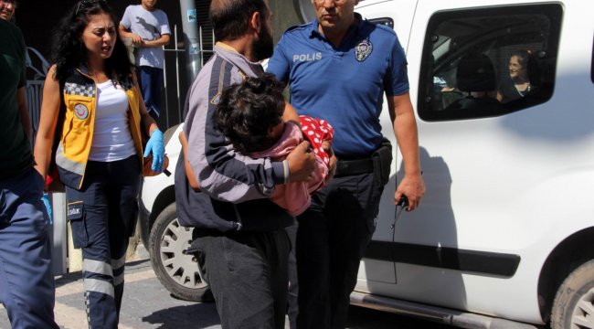 3 çocuk yangında mahsur kaldı