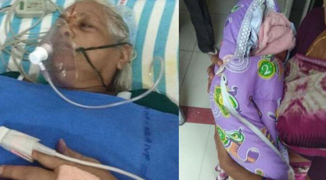 73 yaşındaki kadın ikiz doğurdu! Kocası inme geçirdi