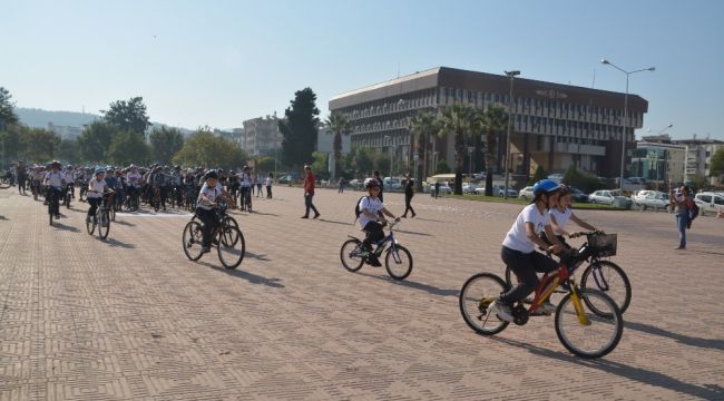 Avrupa Okul Sporları Gününde öğrenciler pedal bastı