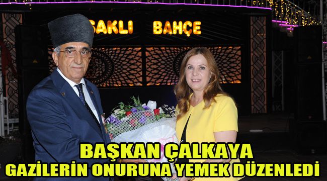 BAŞKAN ÇALKAYA GAZİLERİN ONURUNA YEMEK DÜZENLEDİ