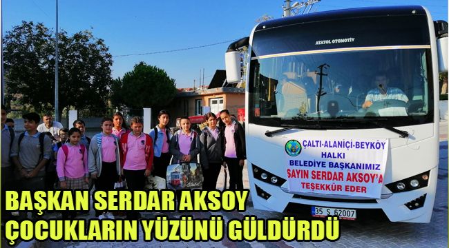 BAŞKAN SERDAR AKSOY ÇOCUKLARIN YÜZÜNÜ GÜLDÜRDÜ