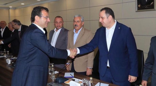 CHP'li İmamoğlu, İyi Parti'lilerle bir araya geldi
