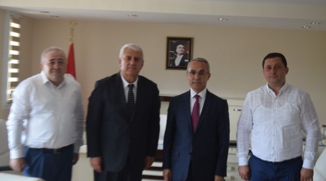 İESOB'DAN ALİAĞA KAYMAKAMI TEKİN'E ZİYARET