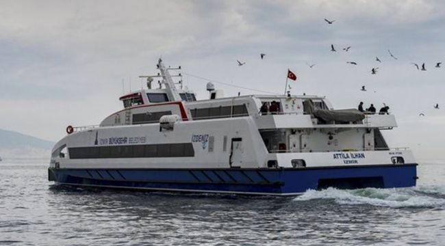İzmir'de deniz ulaşımına olumsuz hava engeli