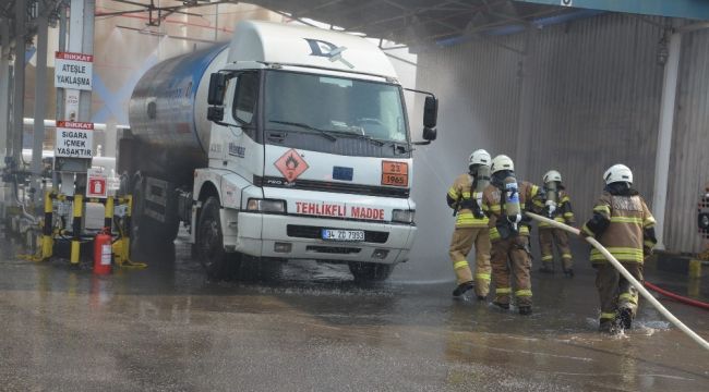 Nefesleri kesen yangın tatbikatı
