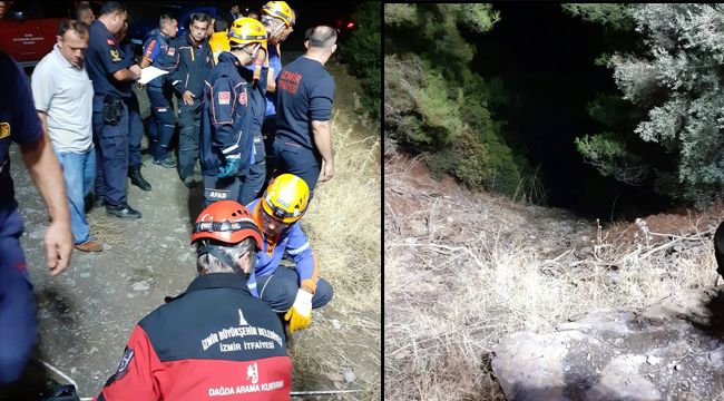 200 METRELİK UÇURUMDAN YUVARLANDILAR