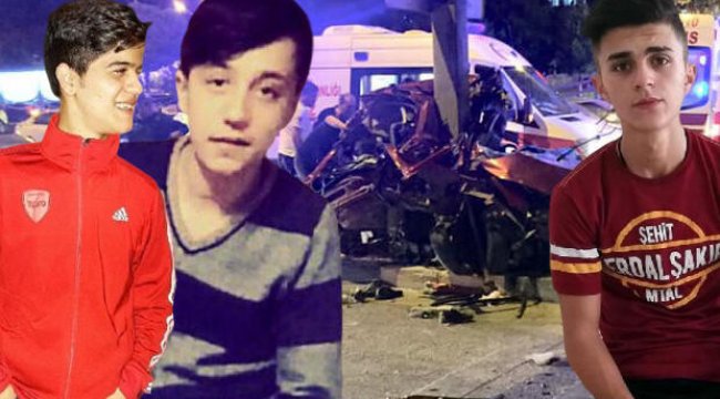 3 arkadaşın bulduğu araç direğe çarptı, aracın içinden sağ çıkan olmadı