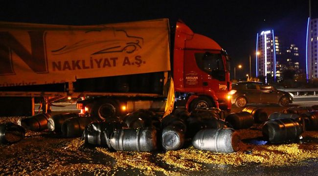 ÇEVRE YOLU TURŞU DOLDU