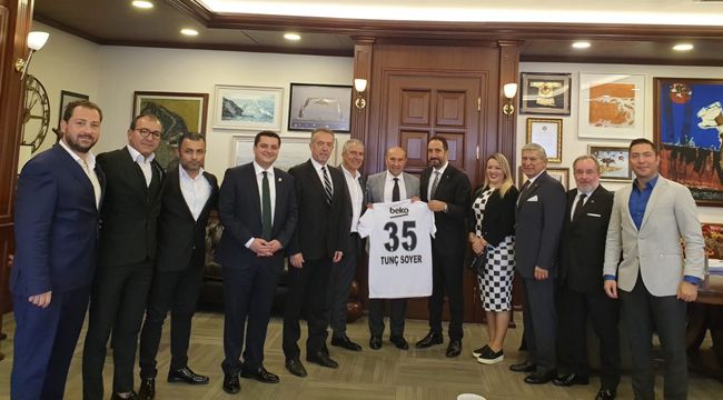 Ege Beşiktaşlı İş İnsanları Derneği'nden Soyer'e ziyaret