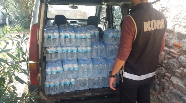İZMİR'DE SAHTE İÇKİYE BASKIN