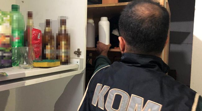 SAHTE RAKI İMALATHANESİNE BASKIN