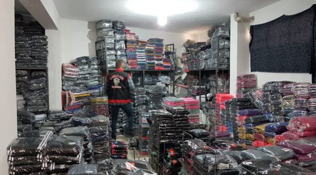 4 MİLYONLUK SAHTE GİYSİ OPERASYONU