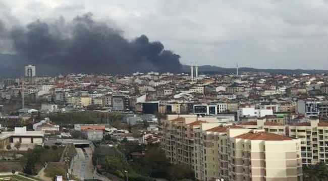 Askeri alanda korkutan yangın