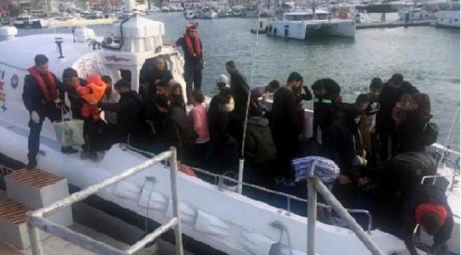 Çeşme'de 2 günde 123 kaçak göçmen yakalandı