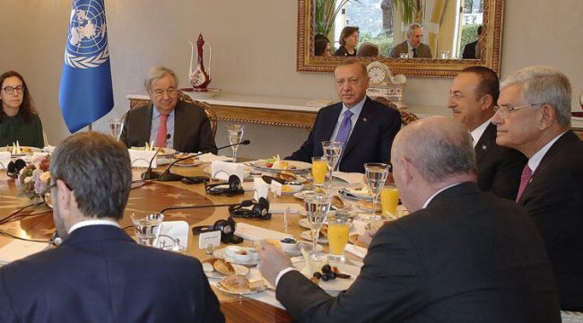 Cumhurbaşkanı Erdoğan, BM Genel Sekreteri Guterres'i kabul etti