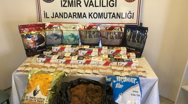 Jandarmadan kaçak tütün satışı yapanlara darbe