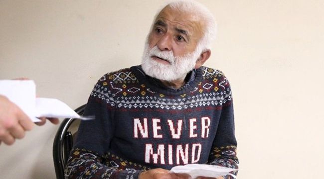 Dilencinin üzerinden 20 bin lira çıktı