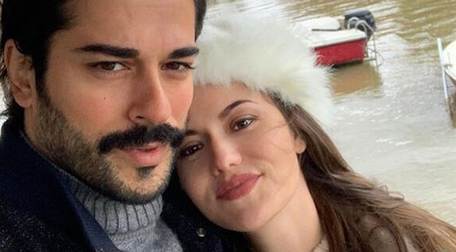 Burak-Fahriye çiftinden aşk pozu